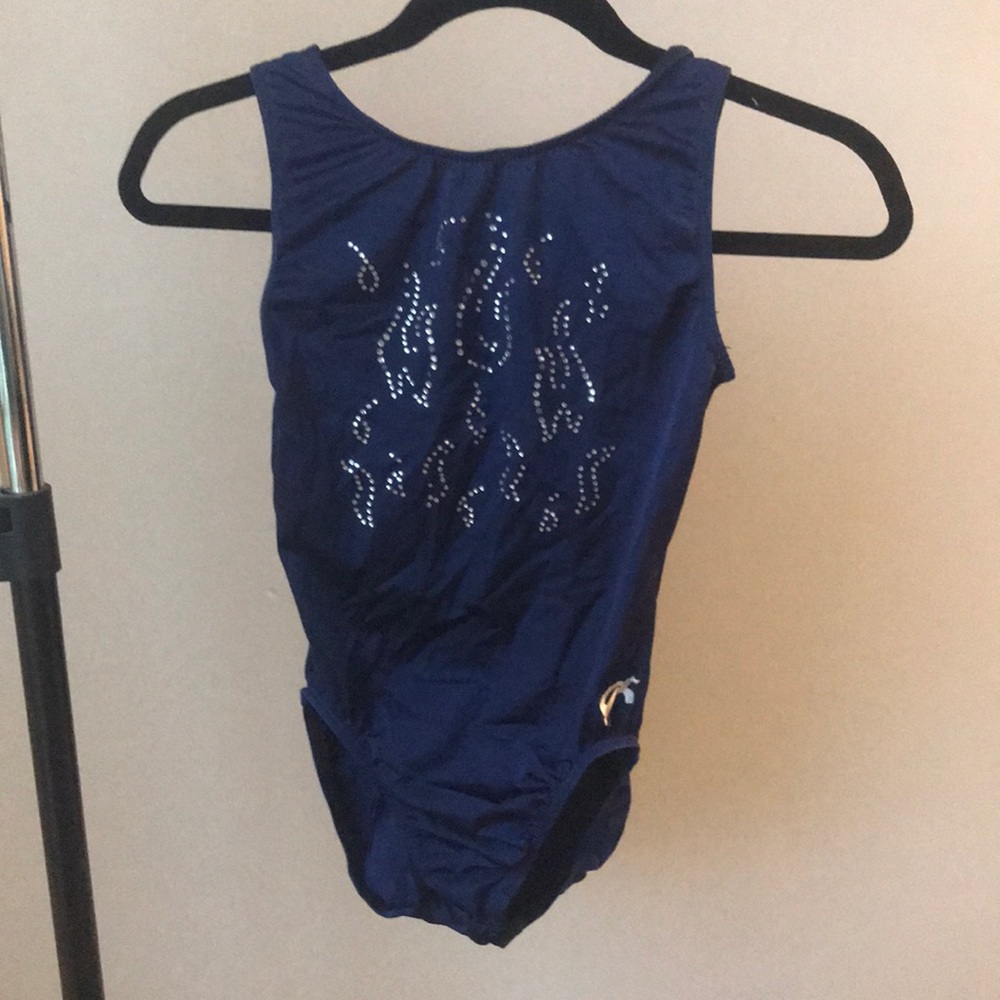 GK Blue Fire Gymnastics Leotard